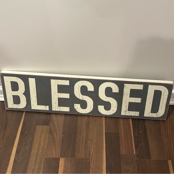 Wooden Blessed sign - Picture 1 of 1